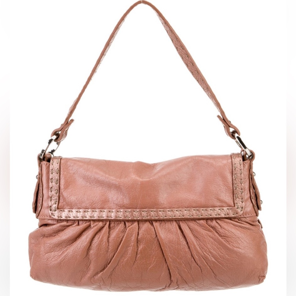 Fendi Chef rose pink Shoulder Bag leather handbag bag